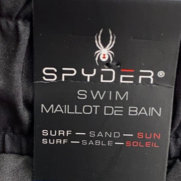 SPYDER Black Swim Shorts Mens Sizes S M L XL 2XL Quick Dry UPF 30+ Boxer Lined - Picture 8 of 10